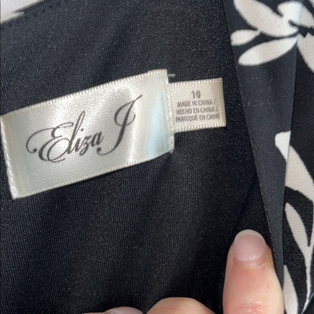 Eliza J Floral Print Fit & Flare Jersey Dress Size 10 NWT - Picture 7 of 11